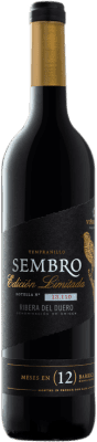 11,95 € 免费送货 | 红酒 Iberian Sembro Edición Limitada 岁 D.O. Ribera del Duero 卡斯蒂利亚莱昂 西班牙 Tempranillo 瓶子 75 cl