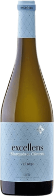 10,95 € Spedizione Gratuita | Vino bianco Marqués de Cáceres Excellens D.O. Rueda Castilla y León Spagna Verdejo Bottiglia 70 cl