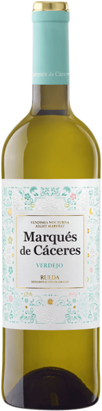 16,95 € Kostenloser Versand | Weißwein Marqués de Cáceres D.O. Rueda Kastilien und León Spanien Verdejo Magnumflasche 1,5 L