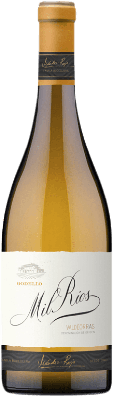 10,95 € Envío gratis | Vino blanco Terriña Mil Ríos Sobre Lías D.O. Valdeorras Galicia España Godello Botella 75 cl