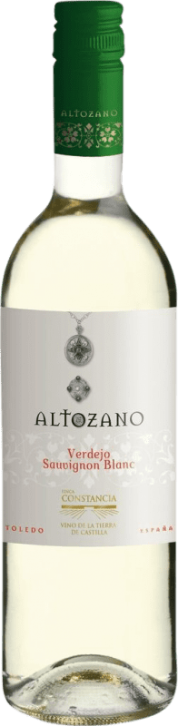 5,95 € Spedizione Gratuita | Vino Bianco Finca Constancia Altozano I.G.P. Vino de la Tierra de Castilla Castilla-La Mancha Spagna Verdejo, Sauvignon Bottiglia 75 cl