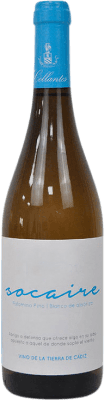 27,95 € Envío gratis | Vino blanco Primitivo Collantes Socaire I.G.P. Vino de la Tierra de Cádiz Andalucía España Palomino Fino Botella 75 cl