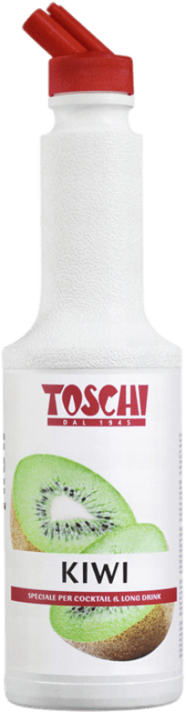 28,95 € Envío gratis | Schnapps Toschi Puré Kiwi Italia Botella 1 L Sin Alcohol