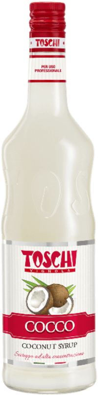 18,95 € Spedizione Gratuita | Schnapps Toschi Sirope Coco Italia Bottiglia 1 L Senza Alcol
