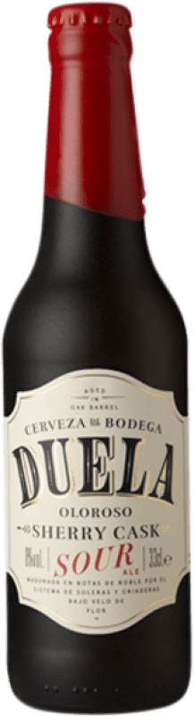 8,95 € Envio grátis | Cerveja Sherry Beer Duela Sour Ale Sherry Oloroso Cask Andaluzia Espanha Garrafa Terço 33 cl