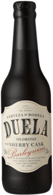 6,95 € Бесплатная доставка | Пиво Sherry Beer Duela Barleywine Sherry Oloroso Cask Андалусия Испания треть литровая бутылка 33 cl