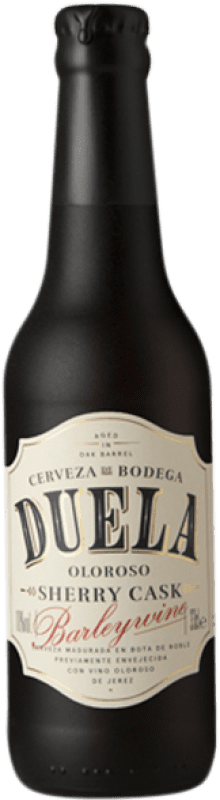 5,95 € Envio grátis | Cerveja Sherry Beer Duela Barleywine Sherry Oloroso Cask Andaluzia Espanha Garrafa Terço 33 cl