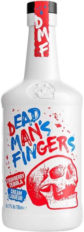 10,95 € 免费送货 | 龙舌兰 Dead Man's Fingers Tequila Crema de Fresa 英国 瓶子 70 cl