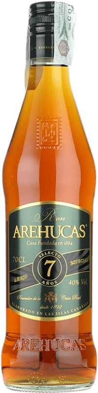 24,95 € Spedizione Gratuita | Rum Arehucas Spagna 7 Anni Bottiglia 70 cl