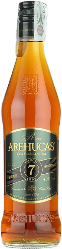 24,95 € Kostenloser Versand | Rum Arehucas Spanien 7 Jahre Flasche 70 cl