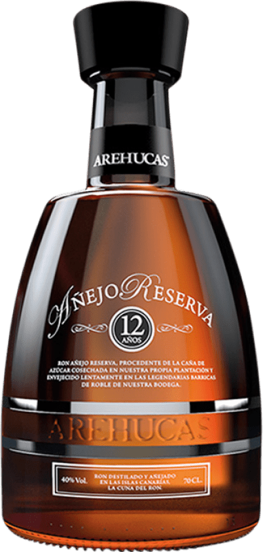 36,95 € Spedizione Gratuita | Rum Arehucas Riserva Spagna 12 Anni 70 cl