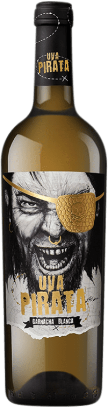 13,95 € Kostenloser Versand | Weißwein Vicente Gandía Uva Pirata D.O. Valencia Valencianische Gemeinschaft Spanien Grenache Weiß Flasche 75 cl
