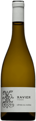 10,95 € Envio grátis | Vinho Branco Xavier Vignon A.O.C. Côtes du Rhône Rhône França Garnacha — Grenache, Roussanne, Viognier, Picapoll 75 cl