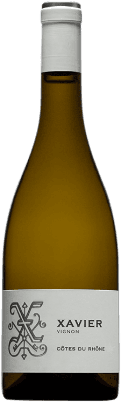10,95 € Envío gratis | Vino Blanco Xavier Vignon A.O.C. Côtes du Rhône Rhône Francia Garnacha, Roussanne, Viognier, Picapoll Botella 75 cl