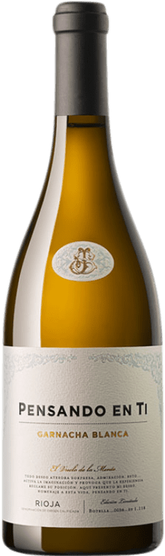 52,95 € Бесплатная доставка | Белое вино Vallobera Pensando en Ti D.O.Ca. Rioja Ла-Риоха Испания Grenache White бутылка 75 cl
