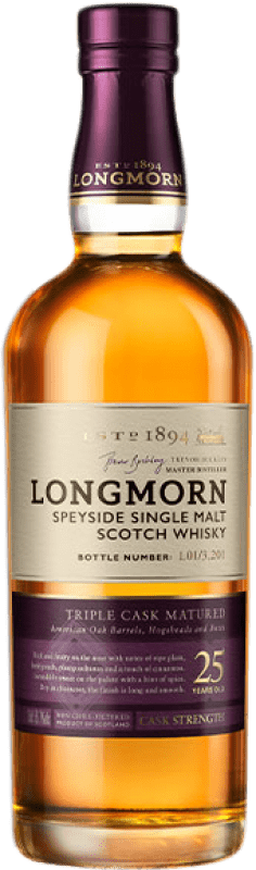 609,95 € 免费送货 | 威士忌单一麦芽威士忌 Longmorn 苏格兰 英国 25 岁 瓶子 70 cl