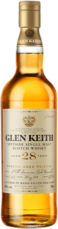645,95 € Envío gratis | Whisky Single Malt Glen Keith Escocia Reino Unido 28 Años Botella 70 cl