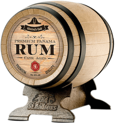 69,95 € Бесплатная доставка | Ром Old St. Andrews Admiral's Cask Premium Panama Rum Cask Aged Barrel Шотландия Панама бутылка 70 cl