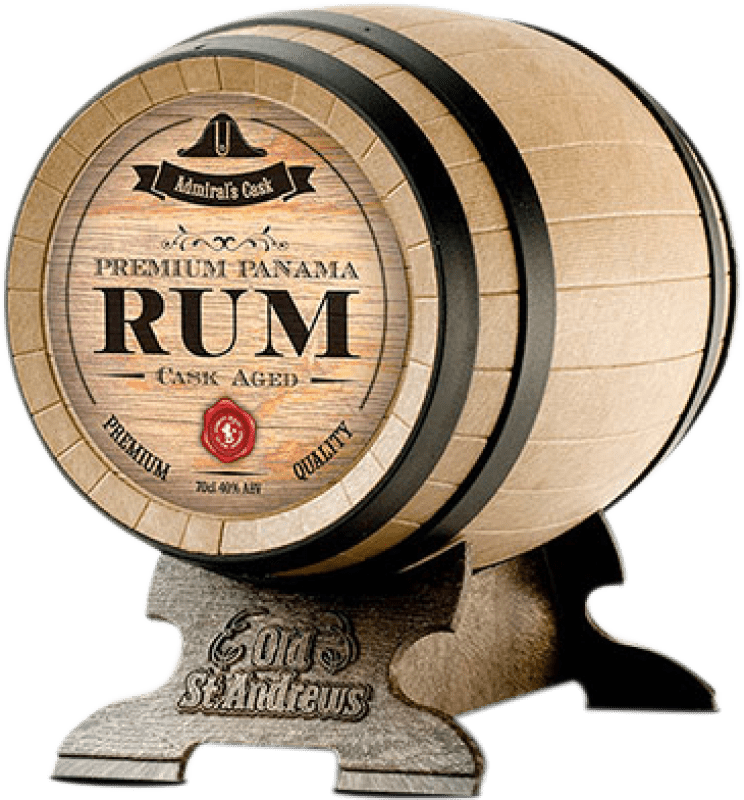 77,95 € Envoi gratuit | Rhum Old St. Andrews Admiral's Panama Cask — Fût, Premium Barrel Aged — Vieilli en Fût Ecosse Panama Bouteille 70 cl