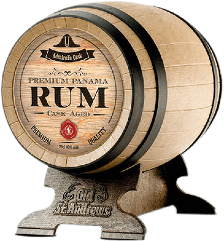 69,95 € Envío gratis | Ron Old St. Andrews Admiral's Cask Premium Panama Rum Cask Aged Barrel Escocia Panamá Botella 70 cl