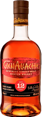 111,95 € Envio grátis | Whisky Single Malt Glenallachie Ruby Port Cask Finish — Afinado em Barrica Speyside Reino Unido 12 Anos 70 cl