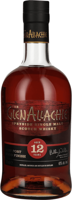 111,95 € Envío gratis | Whisky Single Malt Glenallachie Ruby Port Wood Finish Escocia Reino Unido 12 Años Botella 70 cl