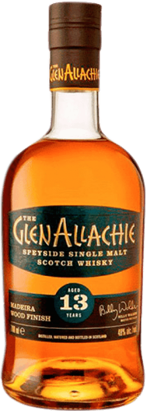 121,95 € Kostenloser Versand | Whiskey Single Malt Glenallachie Madeira Wood Finish Schottland Großbritannien 13 Jahre Flasche 70 cl