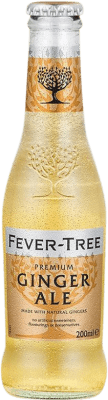 4,95 € Envio grátis | Caixa de 4 unidades Refrescos e Mixers Fever-Tree Ginger Ale Reino Unido Garrafa Pequena 20 cl