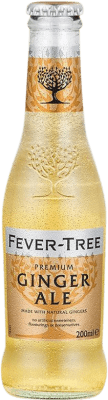 7,95 € Envío gratis | Caja de 4 unidades Refrescos y Mixers Fever-Tree Ginger Ale Reino Unido Botellín 20 cl