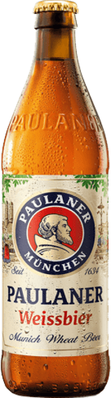 19,95 € Spedizione Gratuita | Scatola da 6 unità Birra Paulaner Weissbier — Bianca Germania Bottiglia Medium 50 cl