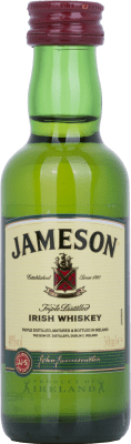 28,95 € Envío gratis | Caja de 12 unidades Whisky Blended Jameson Cristal Irlanda Botellín Miniatura 5 cl