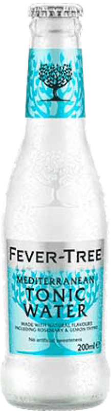 8,95 € 免费送货 | 盒装4个 饮料和搅拌机 Fever-Tree Mediterranean 英国 小瓶 20 cl