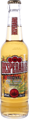 11,95 € Envio grátis | Caixa de 6 unidades Cerveja Desperados França Garrafa Terço 33 cl
