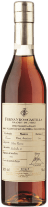 59,95 € Envio grátis | Brandy Conhaque Fernando de Castilla Solera Single Cask Reserva Espanha Garrafa Medium 50 cl