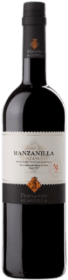 11,95 € 免费送货 | 强化酒 Fernando de Castilla Classic D.O. Manzanilla-Sanlúcar de Barrameda 安达卢西亚 西班牙 Palomino Fino 半瓶 37 cl