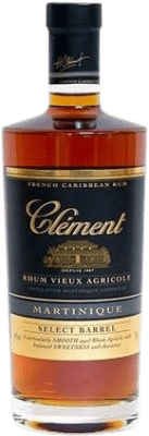 37,95 € Envio grátis | Rum Clément Select Barrel Martinica Garrafa 1 L