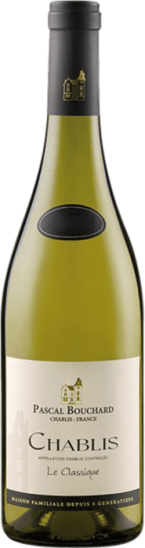 21,95 € Бесплатная доставка | Белое вино Pascal Bouchard Blanc A.O.C. Chablis Франция Chardonnay бутылка 75 cl