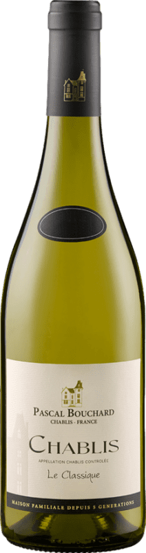 29,95 € 免费送货 | 白葡萄酒 Pascal Bouchard A.O.C. Chablis 法国 Chardonnay — 莎当妮 75 cl