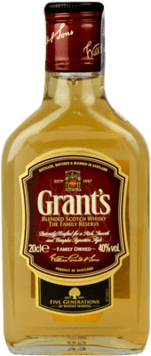 5,95 € 送料無料 | ウイスキーブレンド Grant & Sons Grant's イギリス 小型ボトル 20 cl