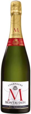 19,95 € Kostenloser Versand | Weißer Sekt Montaudon Brut Große Reserve A.O.C. Champagne Champagner Frankreich Spätburgunder, Chardonnay, Pinot Meunier Flasche 75 cl