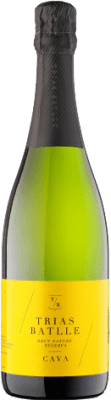 15,95 € Envoi gratuit | Blanc mousseux Trias Batlle Brut Nature Réserve D.O. Cava Catalogne Espagne Macabeo, Xarel·lo, Parellada Bouteille Magnum 1,5 L