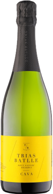 15,95 € 免费送货 | 白起泡酒 Trias Batlle Brut Nature 预订 D.O. Cava 加泰罗尼亚 西班牙 Macabeo, Xarel·lo, Parellada 瓶子 Magnum 1,5 L