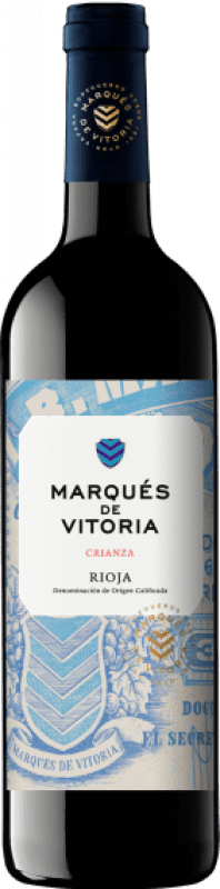 61,95 € Бесплатная доставка | Красное вино Marqués de Vitoria старения D.O.Ca. Rioja Ла-Риоха Испания Tempranillo Специальная бутылка 5 L