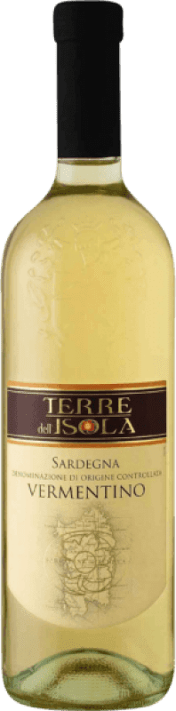 9,95 € Envio grátis | Vinho branco Terre dell'Isola Jovem D.O.C. Sicilia Sicília Itália Vermentino Garrafa 75 cl