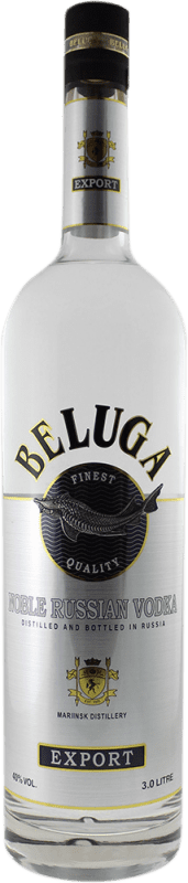 296,95 € Free Shipping | Vodka Mariinsk Beluga Russian Federation Jéroboam Bottle-Double Magnum 3 L