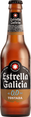 4,95 € Spedizione Gratuita | Birra Estrella Galicia Tostada 0,0 Spagna Piccola Bottiglia 25 cl Senza Alcol