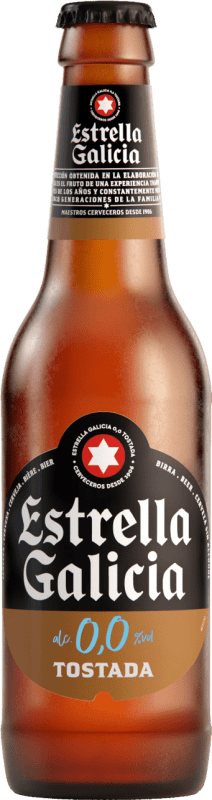 4,95 € 送料無料 | ビール Estrella Galicia Tostada — トーステッド スペイン 小瓶 25 cl 0.0 ゼロゼロ アルコールなし