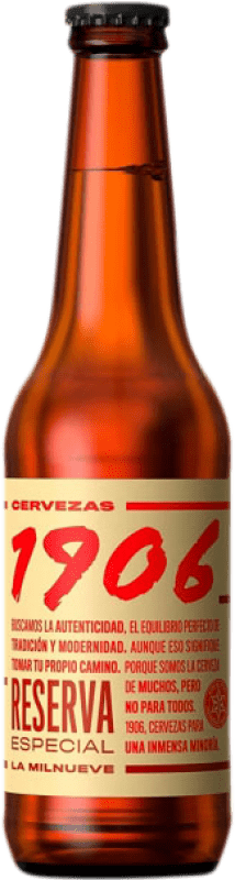 7,95 € Бесплатная доставка | Пиво Estrella Galicia 1906 Especial Резерв Испания треть литровая бутылка 33 cl