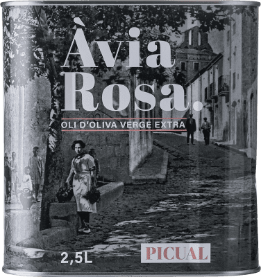 44,95 € 免费送货 | 橄榄油 Oli Àvia Rosa EVOO 特级初榨 加泰罗尼亚 西班牙 Picual — 皮夸尔 特殊罐 2,5 L