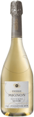 118,95 € Envio grátis | Espumante branco Pierre Mignon Blanc de Blancs Grand Cru Brut Grande Reserva A.O.C. Champagne Champagne França Chardonnay Garrafa Magnum 1,5 L
